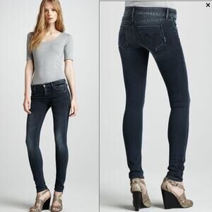 MOTHER Midnight Blue Cropped Jeans